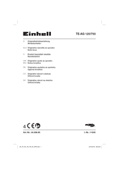 EINHELL TE-AG 125/750 Originalbetriebsanleitung