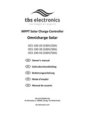 tbs electronics Omnicharge Solar OCS 100-30 Bedienungsanleitung