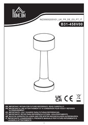 HOMCOM B31-458V00 Bedienungsanleitung