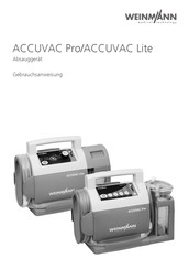 Weinmann ACCUVAC Pro Gebrauchsanweisung