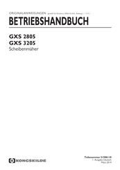 Kongskilde GXS 3205 Betriebshandbuch
