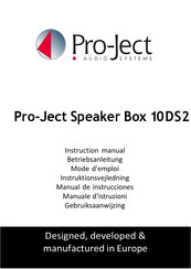 Pro-Ject Audio Systems Pro-Ject Speaker Box 10DS2 Betriebsanleitung
