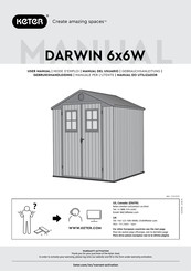 Keter DARWIN 6x6W Gebrauchsanleitung
