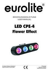 EuroLite LED CPE-4 Flower Effect Bedienungsanleitung