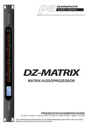 Audiophony PA DZ-MATRIX H11399 Bedienungsanleitung