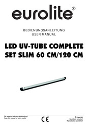 EuroLite UV-TUBE SLIM COMPLETE SET Bedienungsanleitung