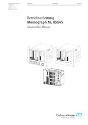 Endress+Hauser Memograph M RSG45 Betriebsanleitung