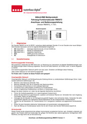 rautenhaus digital RMX972 Anschluss- Und Bedienungsanleitung