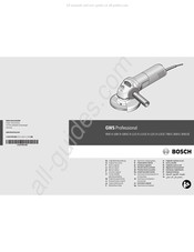 Bosch GWS 6-115 E PROFESSIONAL Originalbetriebsanleitung