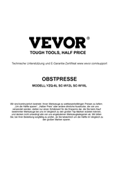 Vevor YZQ-6L Bedienungsanleitung