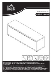 HOMCOM 839-734V00 Montageanleitung