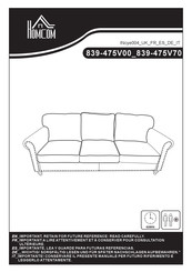 HOMCOM 839-475V70 Bedienungsanleitung