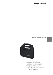 Balluff BIS C-830-4-011-A Kurzanleitung