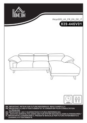 HOMCOM 839-446V01 Bedienungsanleitung
