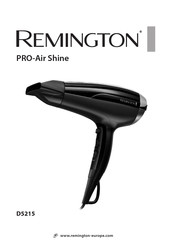 Remington PRO-Air Shine D5215 Bedienungsanleitung