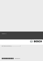 Bosch HEB63D1 0 Serie Gebrauchsanleitung