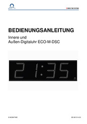 Mobatime ECO-M-DSC 4 D S-Serie Bedienungsanleitung