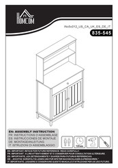 HOMCOM 835-545 Montageanleitung