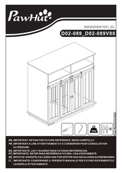 PawHut D02-089V80 Bedienungsanleitung