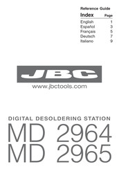 jbc MD 2965 Bedienungsanleitung