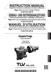 Tlv QuickTrap FJ32-X Einbau- Und Betriebsanleitung