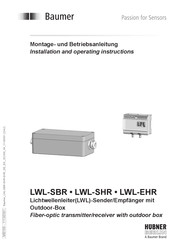Baumer Hubner Berlin LWL-SBR Montage- Und Betriebsanleitung