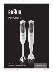 Braun MultiQuick 3 MQ 3020 Bedienungsanleitung