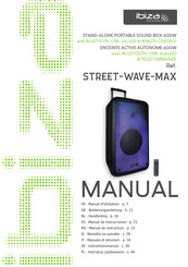Ibiza sound STREET-WAVE-MAX Bedienungsanleitung