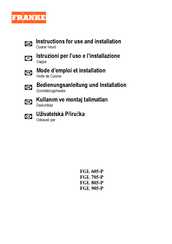Franke FGL 805-P Bedienungsanleitung Und Installation