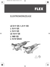 Flex L 1400 125 Originalbetriebsanleitung