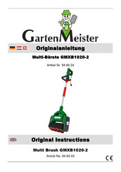 Garten Meister GMXB1020-2 Originalanleitung