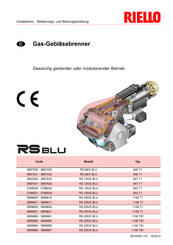 Riello RS 120/E BLU Installations-, Bedienungs- Und Wartungsanleitung