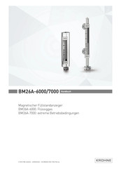 KROHNE BM26A-7000 Serie Handbuch
