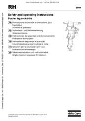 Atlas Copco RH656W Sicherheits- Und Betriebsanleitung