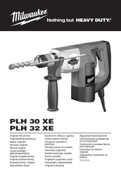 Milwaukee PLH 30 XE Originalbetriebsanleitung