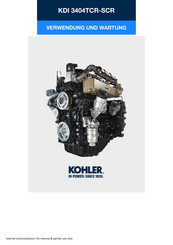 Kohler KDI 3404SCR Handbuch Zur Verwendung Und Wartung