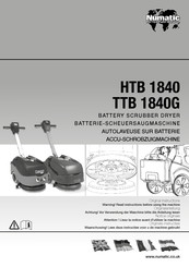 Numatic HTB 1840 Originalanleitung