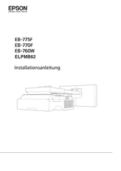 Epson EB-775F Installationsanleitung