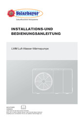 Solarbayer LWM-Serie Installations- Und Bedienungsanleitung