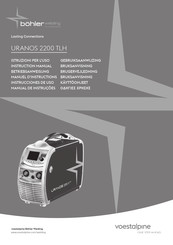 voestalpine bohler welding URANOS 2200 TLH Betriebsanleitung