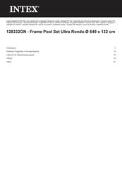 Intex Ultra Frame Pool Benutzerhandbuch