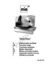 Mia SM 2796 Bedienungsanleitung