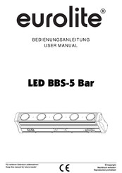 EuroLite LED BBS-5 Bar Bedienungsanleitung
