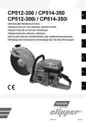SAINT-GOBAIN NORTON clipper CP514-350 Originalbetriebsanleitung