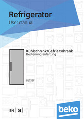 Beko B 1752 F Bedienungsanleitung