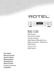 Rotel RDG-1520 Bedienungsanleitung