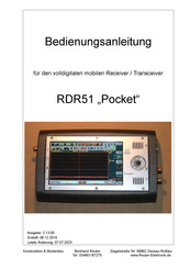 Reuter-Elektronik RDR51 Pocket Bedienungsanleitung