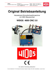 Widos 4600 CNC 3.0 Originalbetriebsanleitung