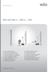 Wilo Sub TWU 3-P&P Serie Einbau- Und Betriebanleitung