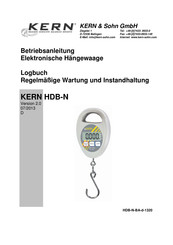 KERN&SOHN HDB-N Betriebsanleitung